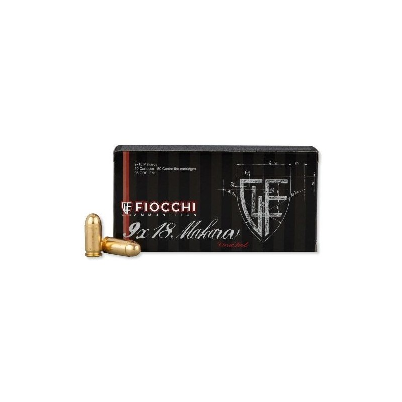 CARTOUCHES FIOCCHI OLD TIME C/9 MAKAROV FMJ 95 GRAINS