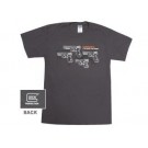 T-SHIRT GLOCK 9mm Family - Homme (X-Large)