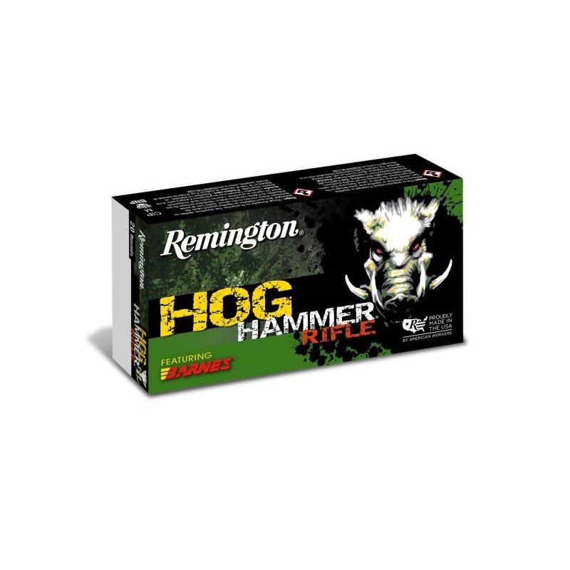 CARTOUCHES REMINGTON HOG HAMMER C/.30-30 WIN OGIVE BARNES 150 GR TSX