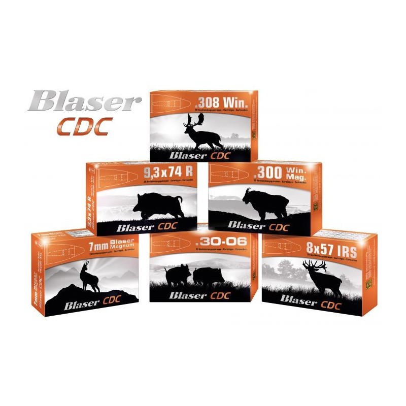 CARTOUCHES BLASER C/9.3X74 R 16.2 G CDC